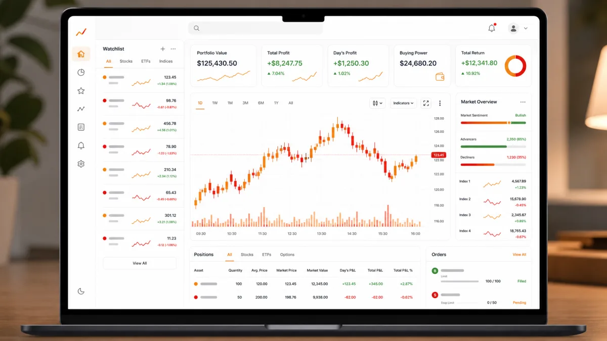 Fundalitengs — dashboard della piattaforma di trading